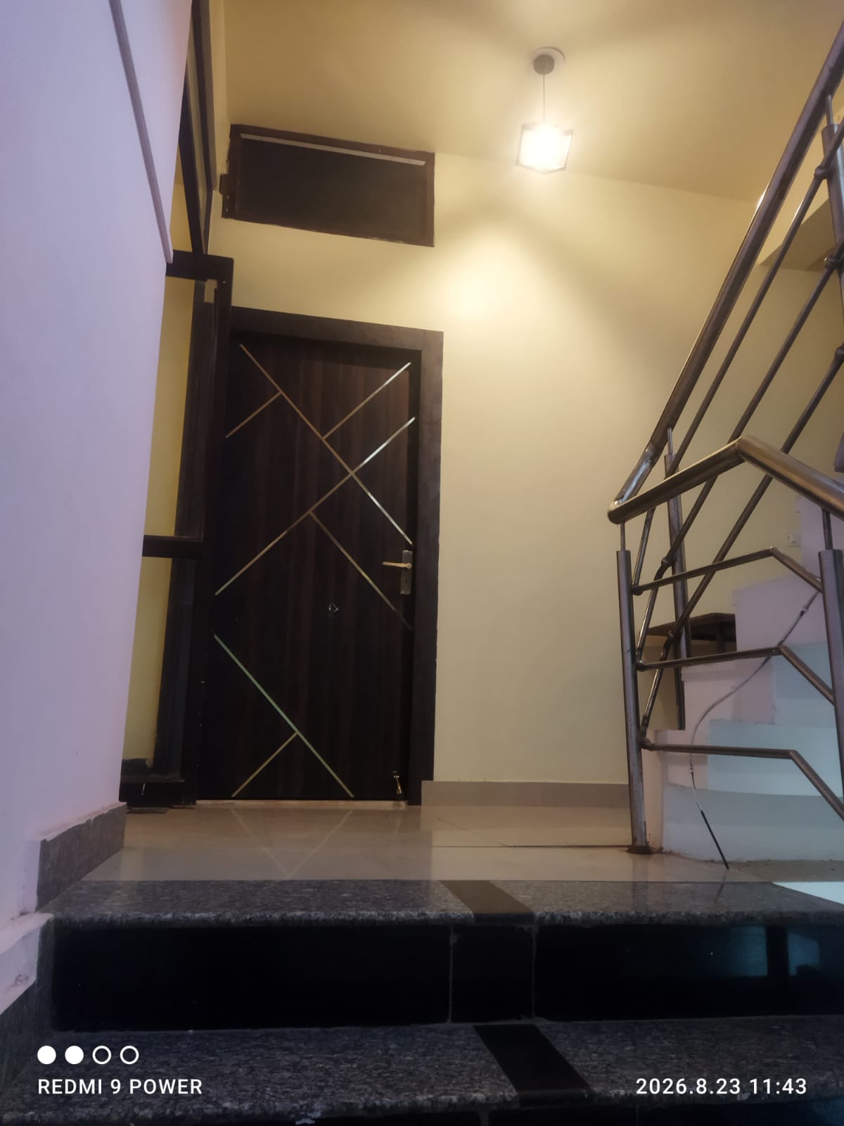Landing outside a guest room door